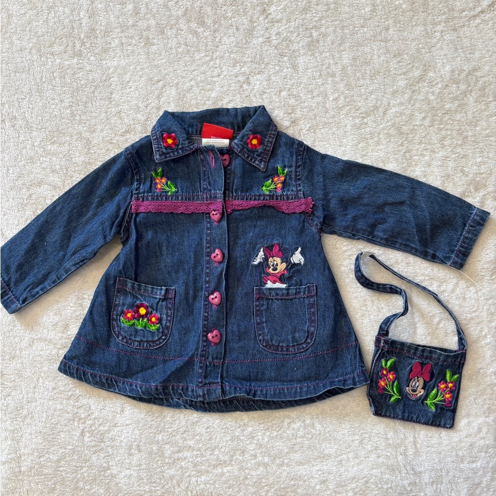 Disney Kids Denim Jacket with Embroidered Details